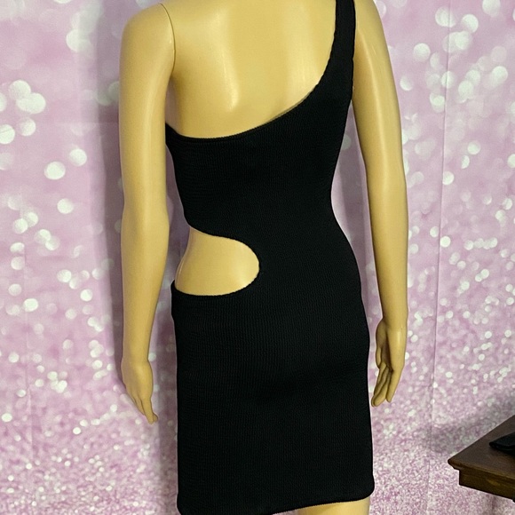 🥀TRIPP NWT serpent dress, stretches, open on side to back, one shoulder goth - Picture 3 of 14